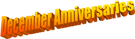 December Anniversaries